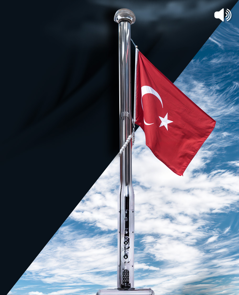 SES SİSTEMLİ BAYRAK DİREĞİ